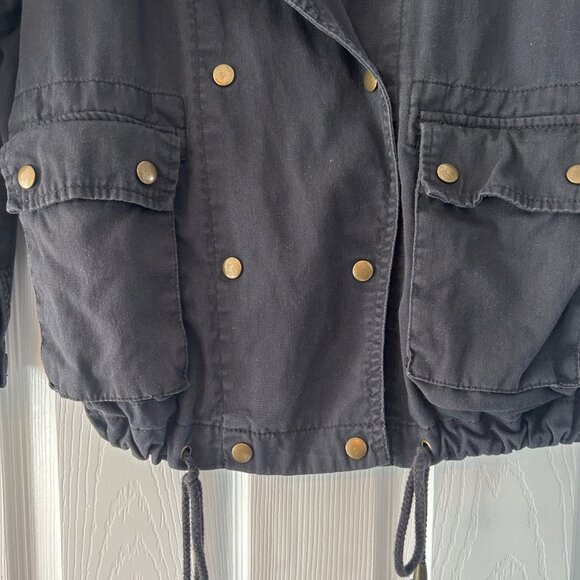Forever 21 Draw String Waist Button Closure Utility Jacket - Picture 3 of 6
